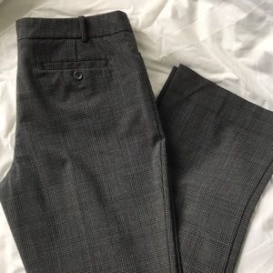 Black and grey plaid dress pants